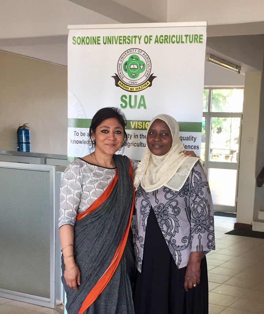 Nandita Bhatt with Dr. Fatihiya Massawe